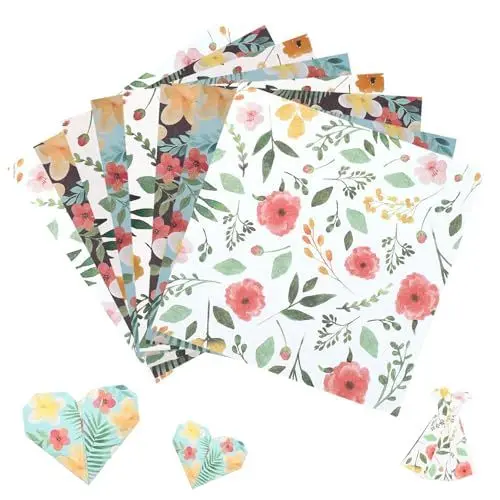 Produktbild: Origami Papier Bastelpapier Bunt Buntes Papiere 15x15 Buntpapier Zum Basteln Origamipapier Muster für Faltpapier Bunte Papiere Origami-Papier Bastel Paper Tonpapier Origami Paper für Craft Basteln