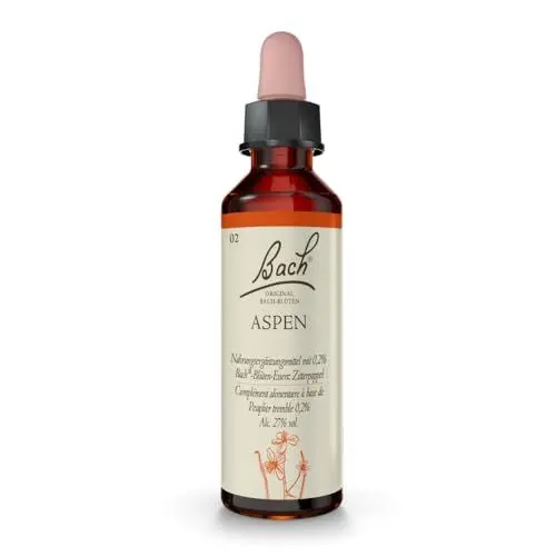 Produktbild: Original Bachblüten Tropfen Nr. 2 Aspen: Fühlen Sie sich sicher mit der Bach-Blüte Zitterpappel, 20ml