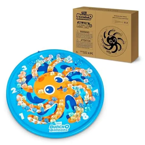 Produktbild: Original Bunch O Balloons Octopus Splash Pad with 100+ Rapid-Filling Self Sealing Water Balloons by ZURU