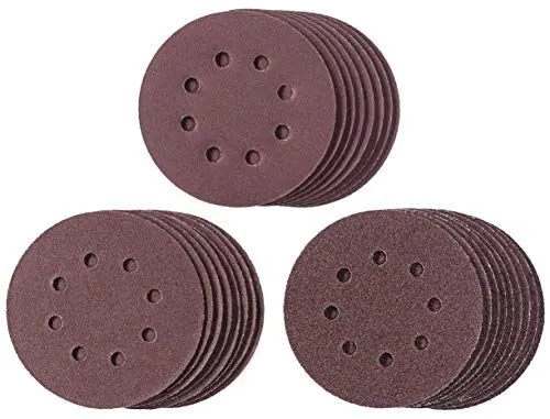 Produktbild: Original Einhell 25-tlg. Schleifpapier-Set (Exzenterschleifer-Zubehör, Ø 125 mm, 25 Schleifscheiben, 9x P60, 8x P120, 8x P160, passend für Einhell Exzenterschleifer)