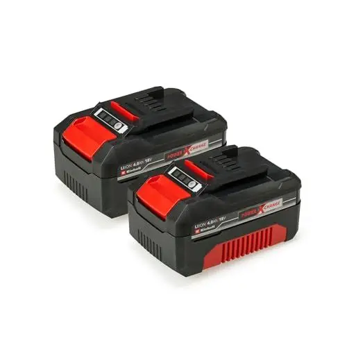 Produktbild: Original Einhell Akku PXC-Twinpack 4,0 Ah Power X-Change (Li-Ion, 18 V, 2x 4,0 Ah, für alle PXC-Geräte geeignet, proaktives Batteriemanagement, situativ angepasste Ladezyklen)