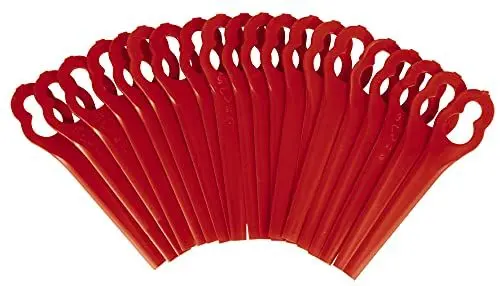 Produktbild: Original Einhell Ersatzmesser-Set (Rasentrimmer-Zubehör, 20x Kunststoff-Messer, für Akku-Rasentrimmer GE-CT 18 Li, GC-CT 18/24 Li, GC-CT 18/24 Li P, Schnittbreite 24 cm)