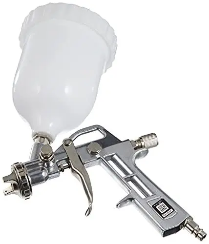 Produktbild: Original Einhell Farbspritzpistole mit Fließbecher (Kompressor-Zubehör, 600 ml Fließbecher, Farbmengenregler, Punkt-/Breitstrahlregler, drehbare Düse, inkl. Stecknippel)