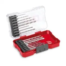 Produktbild: Original Einhell M-CASE 16-tlg. Bohrer-Set (Holzbohrer, Steinbohrer und Metallbohrer mit E 6.3 Schaft für Akkuschrauber und Bohrmaschinen inkl. Aufbewahrungsbox)