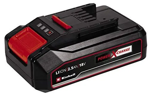 Produktbild: Original Einhell System Akku Power X-Change (Lithium Ionen Akku, 18 V, 2.5 Ah, proaktives Batteriemanagement, angepasste Ladezyklen, passend für alle Power X-Change Geräte)