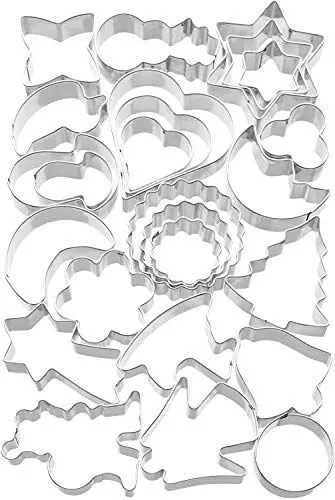 Produktbild: Original Kaiser Ausstechformen Weihnachten 25-teilig, Plätzchen Ausstecher, Keksausstecher Weihnachten, Cookie Cutter, zum Ausstechen von Plätzchen/ Keksen/ Fondant