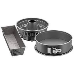 Produktbild: ORIGINAL KAISER Kaiser Inspiration Backform-Set 3-teilig, Stahl, Black, 31.5 x 29.5 x 14.5 cm, 3-Einheiten