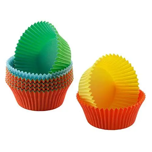 Produktbild: Original Kaiser Inspiration Mini Muffins Papierförmchen, 150 Stück, bunt, klein 4,5 cm, Cupcake Förmchen, Muffinförmchen Papier klein fettdicht, ideal für süße und herzhafte Muffins