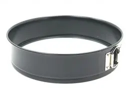 Produktbild: Original Kaiser Inspiration Springform mit Glasboden 26 cm rund, Hebeboden, schnittfest, Kuchenform auslaufsicher, antihaftbeschichtet, servierfertig, Schwarz