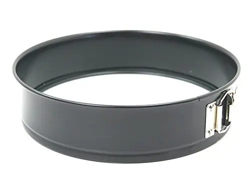 Produktbild: Original Kaiser Inspiration Springform mit Glasboden 26 cm rund, Hebeboden, schnittfest, Kuchenform auslaufsicher, antihaftbeschichtet, servierfertig, Schwarz