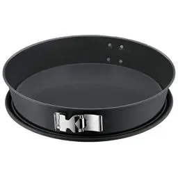 Produktbild: Original Kaiser La Forme Plus Springform-Backblech konisch 30 cm, SafeClick-Verschluss, runde Backform Käsekuchen, Emailleboden, beschichtet, schnittfest