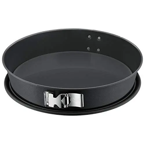 Produktbild: Original Kaiser La Forme Plus Springform-Backblech konisch 30 cm, SafeClick-Verschluss, runde Backform Käsekuchen, Emailleboden, beschichtet, schnittfest