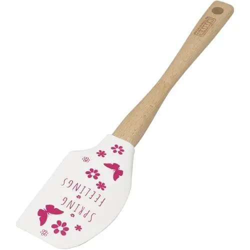 Produktbild: Original Kaiser 2300661582 100% Silikon, Holzgriff, hitzebeständig, Silikonschaber, weiß