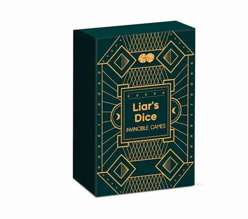 Produktbild: Original Liars Dice Würfelspiel - 6 Würfelbecher und 6 Würfel im Set kaufen - Gesellschaftsspiel Partyspiel Bluffspiel für 2-6 Spieler - Schocken Jule Meiern Mäxchen