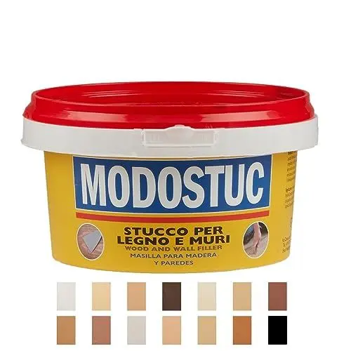 Produktbild: Original MODOSTUC Holzkitt Helle Kiefer 500g - Gebrauchsfertige Füllmasse für Holz & Wand, Holz-Spachtelmasse, perfekte Klebefestigkeit & schnell trocknend, ideal zum Reparieren von Holzschäden
