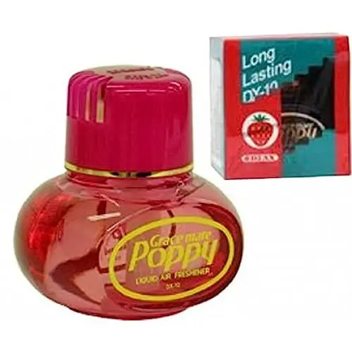 Produktbild: Original Poppy Grace Mate Lufterfrischer (Erdbeere, ohne Beleuchtung) (150 ml), Raum-Duft für die Wohnung, LKW, Auto - RaumParfum beseitig unangenehme Gerüche