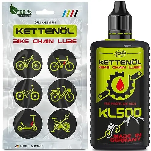 Produktbild: Original Syprin Fahrrad Kettenöl - Ultimative Schmierung & Schutz bei Allen Wetterbedingungen, geeignet für Mountainbike, E-Bike & Rennrad - Fahrradkettenöl Made in Germany - 100ml