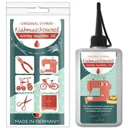 Produktbild: Original Syprin Nähmaschinenöl Feinmechaniköl Universalöl Schmieröl | Harz- & Säurefrei | Ideal für feinmechanische Komponenten, Nähmaschine, Türen, Fenster 100 ml