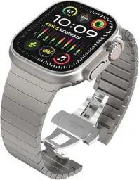 Produktbild: Original Titan Armand Kompatibel mit Apple Watch Armand Ultra/Ultra 2, SE, Serie 10/9/8/7/6/5/4/3/2/1 49mm 46mm 45mm 44mm 42mm 41mm 40mm 38mm Männer und Frauen Edelstahl Metallband für iWatchArmand