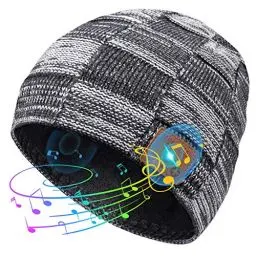 Produktbild: Originelle Geschenke für Junge Männer Bluetooth Mütze - Wichtelgeschenk Ideen Coole Sachen Geschenke für Männer Teenager Weihnachten, Mütze mit Kopfhörer Herren Geschenke Adventskalender zum Befüllen