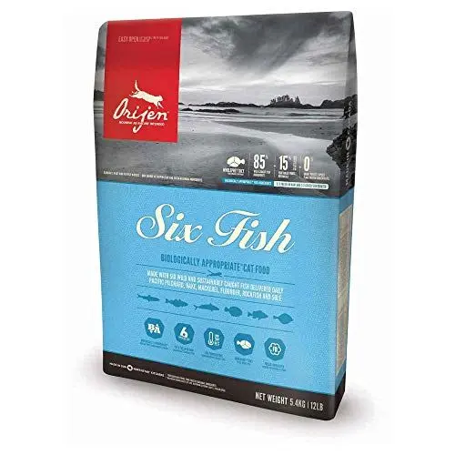 Produktbild: Orijen Six Fish Futter für Katzen und Kätzchen