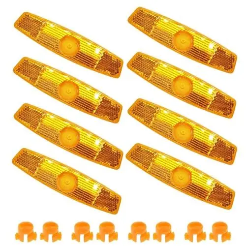Produktbild: Ormromra 8 Stück Speichenreflektoren Fahrrad, Fahrrad Reflektor Set, Fahrrad Speichenlichter Kinder, Katzenaugen Reflektoren Fahrrad, Sicherheits Reflektoren für Mountainbik, Rennrad