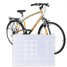 Produktbild: Ormromra Fahrrad Lackschutzfolie Weiß Transparent, Fahrrad Lack Rahmen Schutz, Fahrrad Schutzfolie für Mountainbik, Trekkingrad, Rennrad