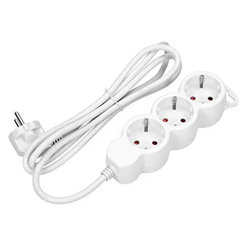 Produktbild: ORNO 3-Fach Steckdosenleiste mit Kindersicherung 2300W 5 Meter Kabel