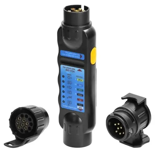 Produktbild: ORNO AE-13231 Anhänger Prüfgerät Standard 13/7-Polig 12 / 24V