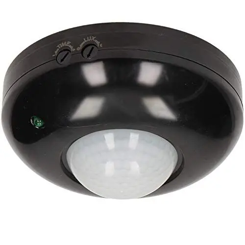 Produktbild: ORNO CR-203 LED Bewegungsmelder 360° 10-1200 W Decken Einbau Infrarot Unterputz Weiss 207 (schwarz)