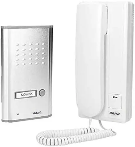 Produktbild: ORNO Fossa Gegensprechanlage 1 Einfamilienhaus für Unterputz 4-Draht 230 V AC Nachname Hintergrundbeleuchtung(Gegensprechanlage)