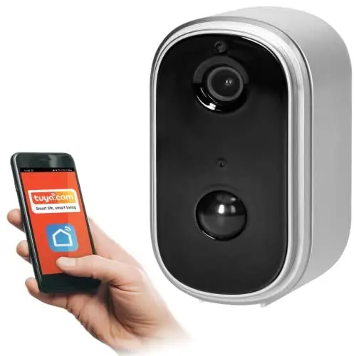 Produktbild: Orno MT-ME-1809 Camara Vigilancia WiFi Exterior Comunicación por Smartphone Con la Aplicación Tuya, IP65, Interfono, Memoria