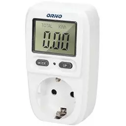 Produktbild: Orno WAT-419(GS) Stromzähler für Steckdose | Energiekosten-Messgerät mit LCD Bildschirm | Maximale Leistung 3680W | Energiemessgerät |