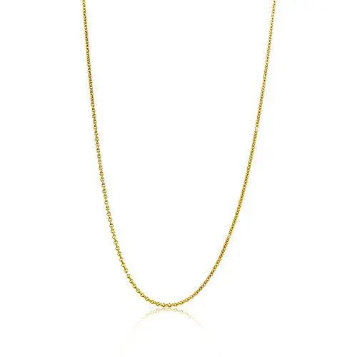 Produktbild: Orovi Damen Ankerkette Halskette 14 Karat (585) GelbGold Anker rund Kette Goldkette 0,8 mm breit 45cm lange