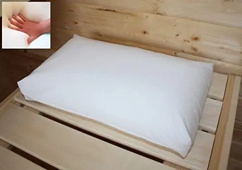 Produktbild: Supply24 since 2004 Orthopädisches Gelschaum-Saunakissen 40x24x12 cm – Made in Italy | Ergonomisch & wasserabweisend | RG60 Gelschaum | Hitzebeständiger Waschbarer Bezug (90°C) in Weiß