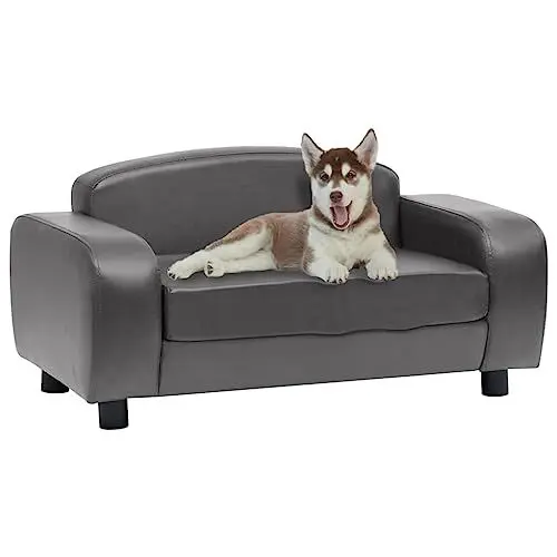 Produktbild: Orthopädisches Hundebett für Kleine Hunde, Unterstützendes Haustier-Couchbett aus Schaumstoff mit Abnehmbarem, Waschbarem Bezug, Rutschfester Unterseite, Kunstleder, Stabiler
