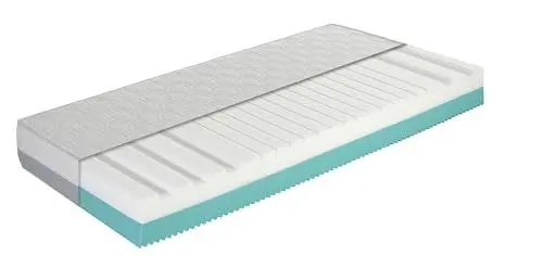 Produktbild: Ortho-Relax Duo-High-Tech-Matratze 90 x 200 cm, Höhe 20 cm, 4-Griff-Wendematratze mit 2 unterschiedlichen Liegehärten, 7-Zonen-Kaltschaummatratze