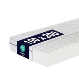 Produktbild: Ortho-Relax Matratze 100x200cm 19cm hoch, Bett Härtegrad H4 & H5, 100 Nächte Probeschlafen, wendbare Matratze mit weicher & Fester Seite, Wendematratze 7-Zonen-Spezial Komfortschaum Matratze