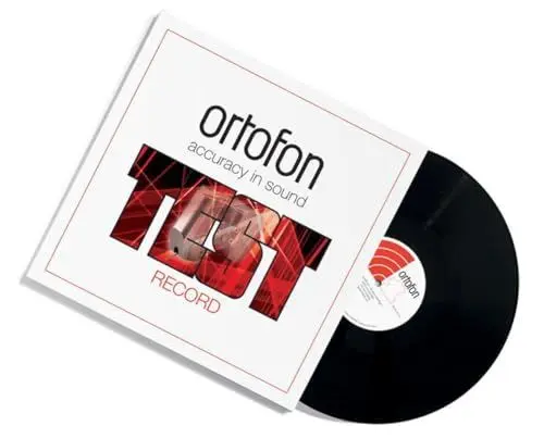 Produktbild: Ortofon Test Record - Testschallplatte für die Analyse der Leistung des Tonabnehmers sowie seiner Interaktion mit Tonarm und Plattenspieler schwarz
