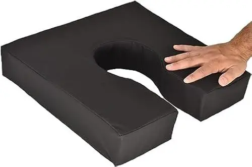 Produktbild: OrtoPrime Ergonomisches Antidekubitus-Kissen - Anatomischer Schaum in Hufeisenform - Sitzkissen für Rollstuhl und Sessel- steißbeinkissen für Büro - Antidekubitus-Kissen mit Steißbeinentlastung
