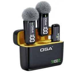 Produktbild: OSA Lavalier Mikrofon, Wireless Mini Mikrofon für iPhone iPad, Handy-Mikrofon für iPhone Video Recording, Kabellos Ansteckmikrofon für YouTube/Streaming/Vlog/Twitch/Facebook Live