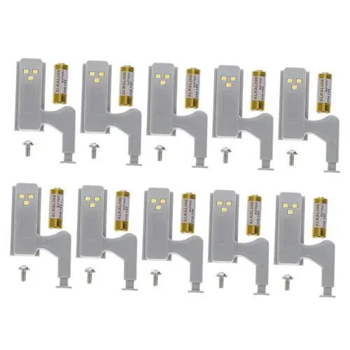 Produktbild: OSALADI 10st Led-scharnierlicht Schrank-led-sensorleuchte Led-sensorlicht Scharnier-led-licht Schrankinnenbeleuchtung Schrankscharnierleuchte Licht Des Scharniersensors Scharnier Licht Abs