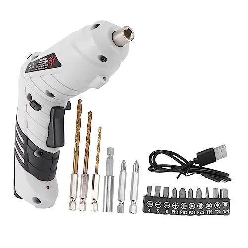 Produktbild: OSALADI Tragbarer Bohrschraubendrehersatz 10-teilig Wiederaufladbare Bohrer Mini-handbohrer-set für Den Einsatz Im Home Office