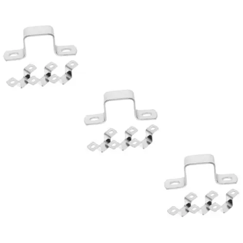 Produktbild: OSALADI 12 Stk Schnalle Aus Vierkantrohr U U Klemmen Halterungen Klipst Stützklemme Schlauchhalter Halterung Für Rohrschelle Vierkantrohrschellen Pvc-clips Rostfreier Stahl