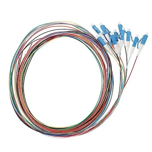 Produktbild: OSALADI Glasfaser-pigtail-kabel 12-adrig Singlemode Geringer Einfügungsverlust Stabile Übertragung Für Netzwerk Und Kommunikation