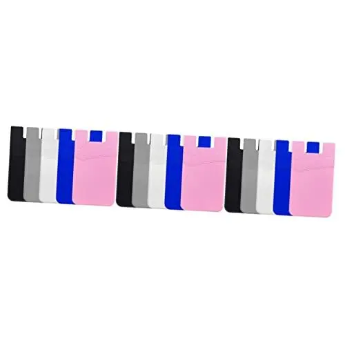 Produktbild: OSALADI 3 Sätze Robuster Doppelklebeband-telefonkartenhalter Zum Aufkleben Auf Handytaschen Ausweise Und Kreditkarten 5 Stück * 3