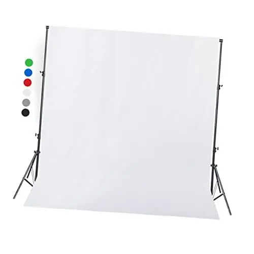 Produktbild: OSALADI Weißes Solides Hintergrundtuch für Die Fotografie 3 M Vielseitiger -Hintergrund für Foto- und Videoaufnahmen Perfekt für alle Niveaus