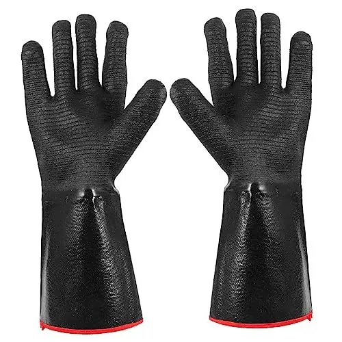 Produktbild: OSALADI Hitzeschutzhandschuhe 500 °f Neopren-koch-bbq-grillhandschuhe Robuste