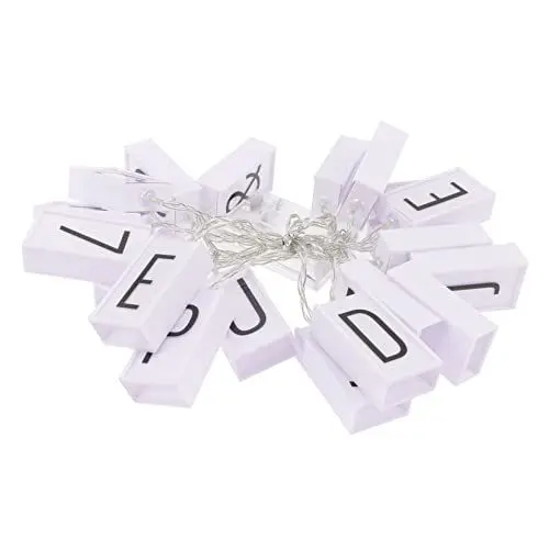 Produktbild: OSALADI Licht Zeichen Brief String Licht 1 Set 20leds Warm Weiß für Hochzeit Party Geburtstag Dekorationen