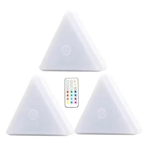 Produktbild: OSALADI 1 Satz Wabenlicht Panel-led-rgb Rgb-wandlampe Wandmontiertes Nachtlicht Flur Rgb Licht Wand Buntes Licht -lichtpaneele Wabenwandlampe Farbwechselndes Licht Pvc Dimmen